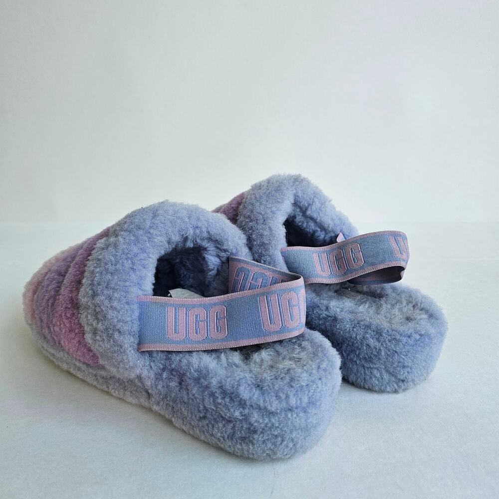 Shearling Slingback Slides Ugg Fluff Yeah Size 7 … - image 5